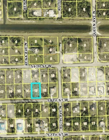 Map / location featuring property parcel outlined