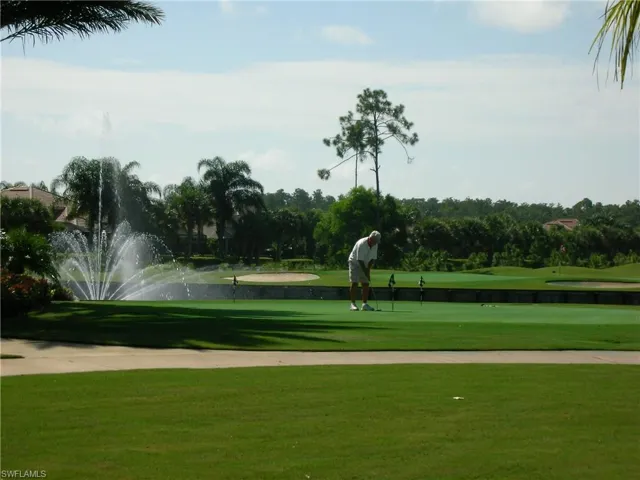 Practice on the putting green.