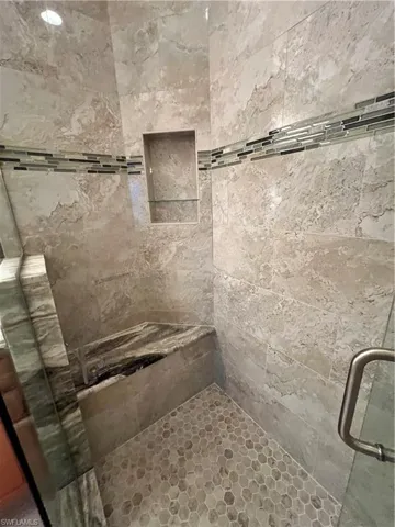 Beautifully renovated Bathroom with Tile shower.