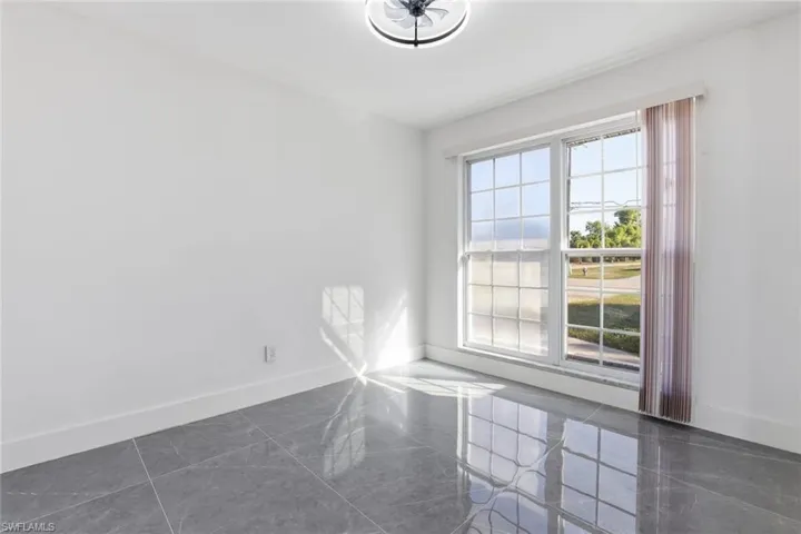 Empty room with baseboards
