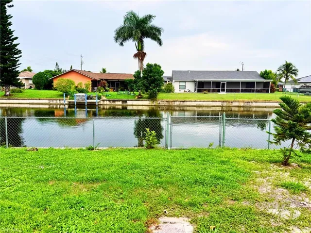 Water view featuring a gate