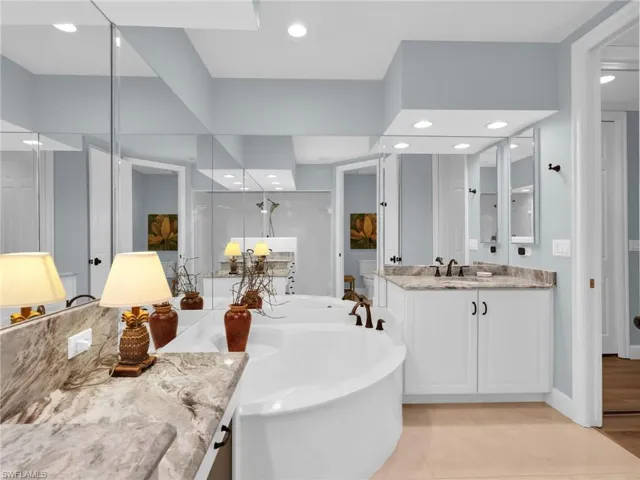Primary Bathroom With separate Tub and Shower