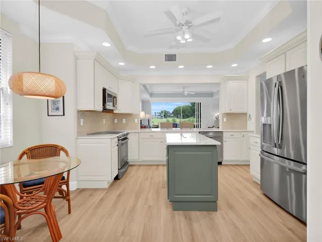 Well designed Kitchen with Stainless Steel Appliances