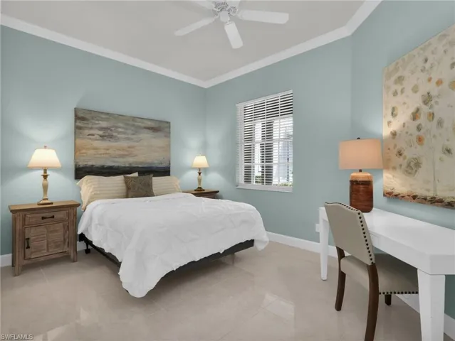 Guest Bedroom with a desk area