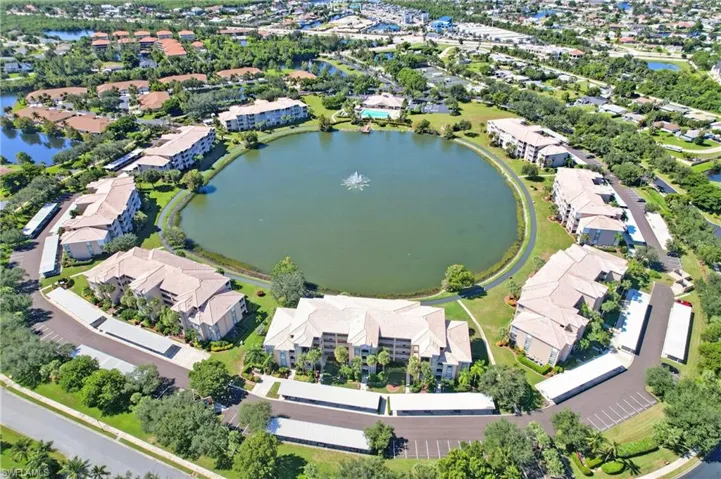 Aerial view of building #5 and the gorgeous community.