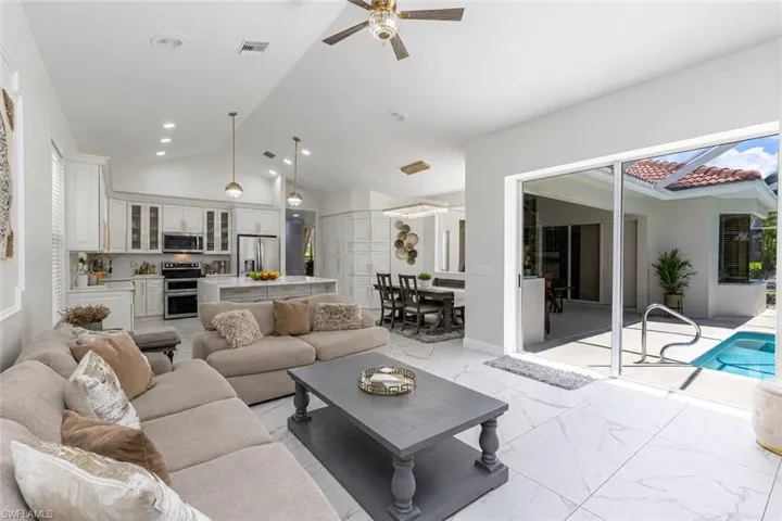 Modern open-concept living space with elegance