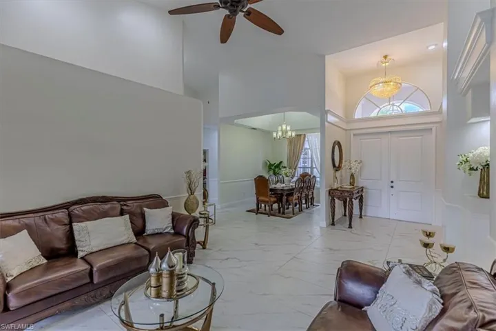 Formal living and dining room