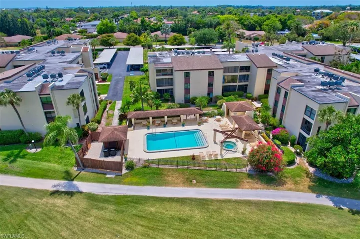 Bird's eye view featuring a residential view