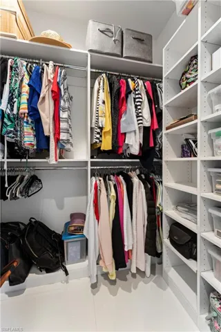 View of spacious closet