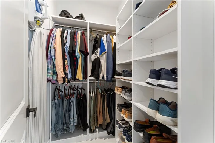 View of spacious closet