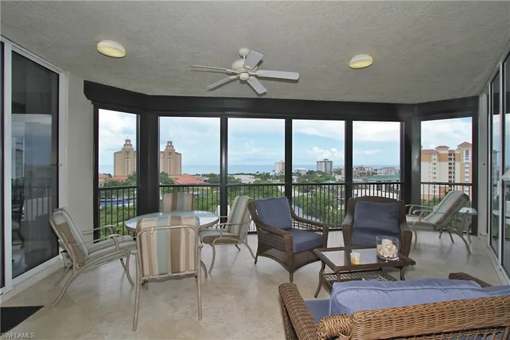 lanai with view of Gulf