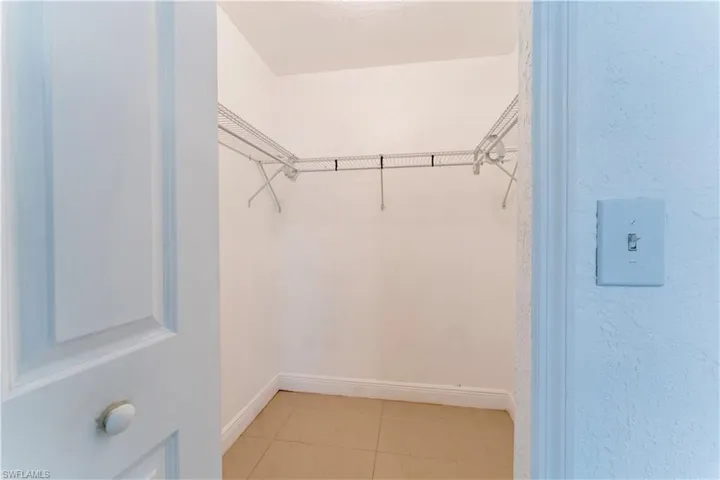 View of spacious closet