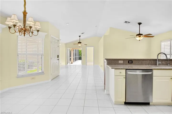 Open split floor plan with primary suite in the back of the home.