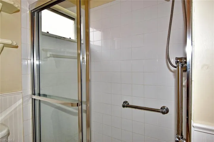 Primary bathroom with walk-in shower