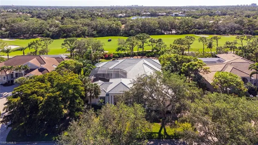 Aerial view of house