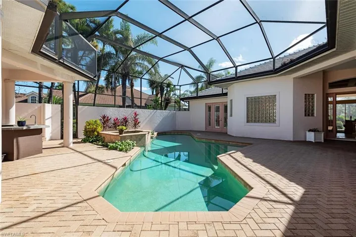 Pool and courtyard