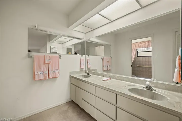 Bathroom featuring vanity