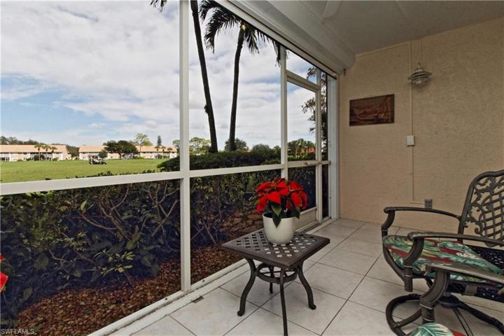 Lanai for relaxing after playing a round of golf