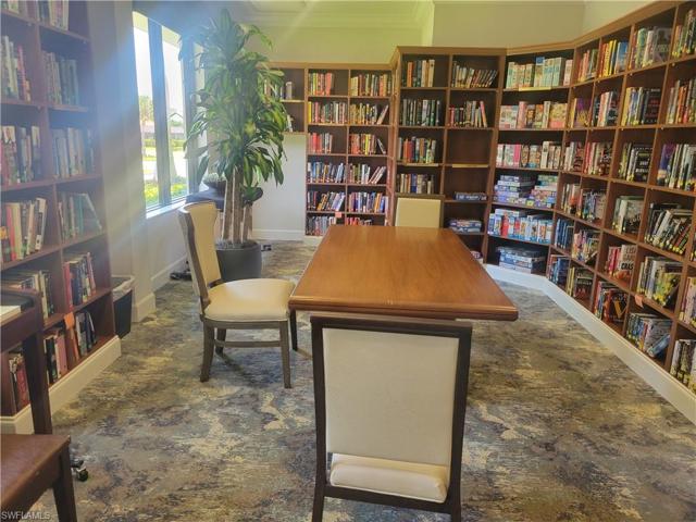 Handy library right in the clubhouse