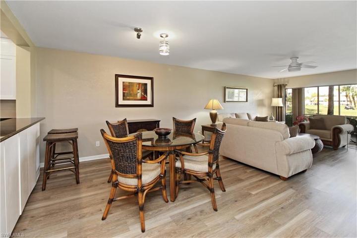Dining room open to living room