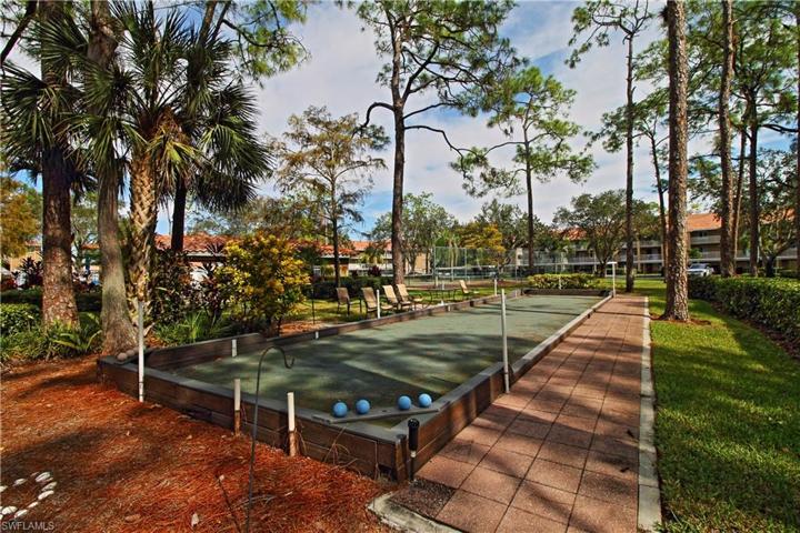 Bocce ball court draws a crowd