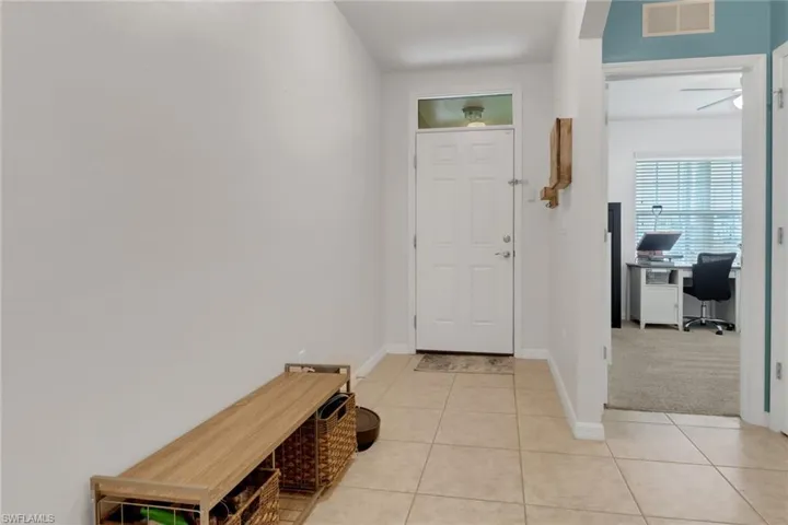 View of tiled entryway