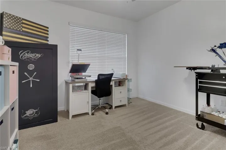 View of carpeted office