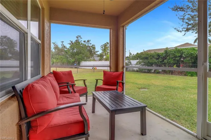 View of patio
