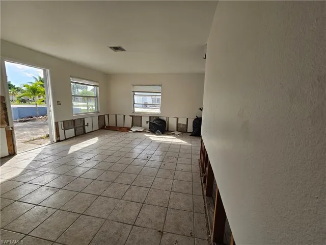 View of Living Room Area from Bedrooms, Unit 2