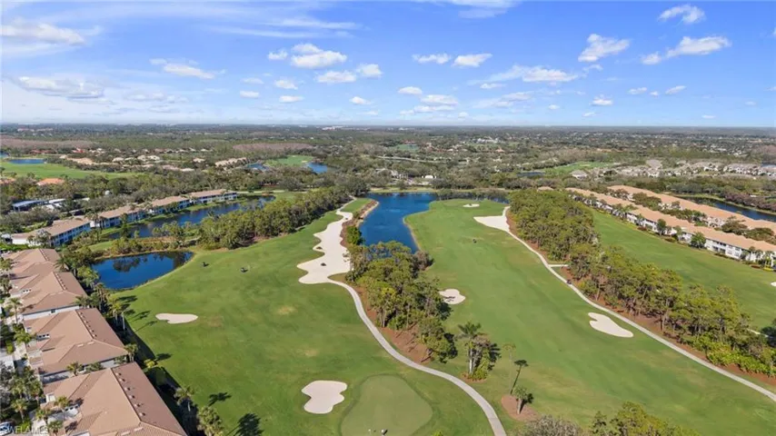 Aerial views of the golf course