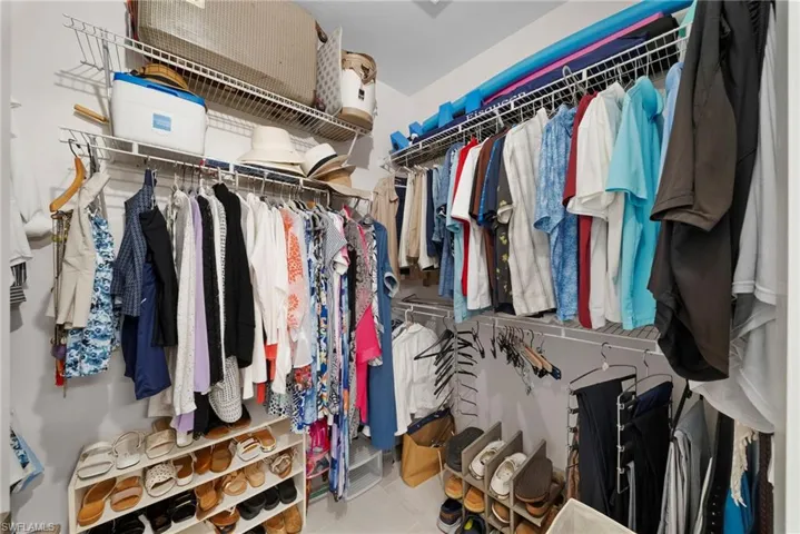 View of Master bedroom walk-in closet