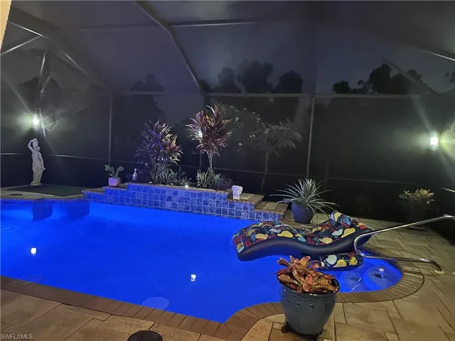 Pool at night