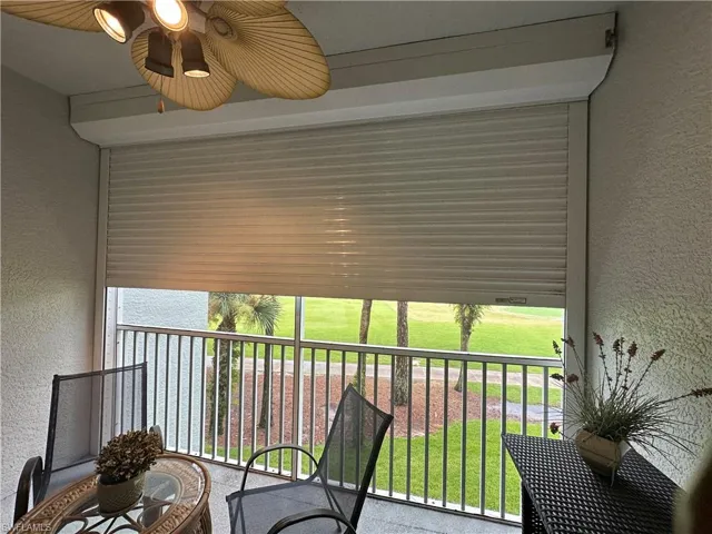 Electric storm shutters.