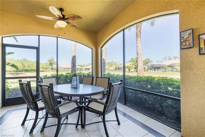 lanai with tile flooring