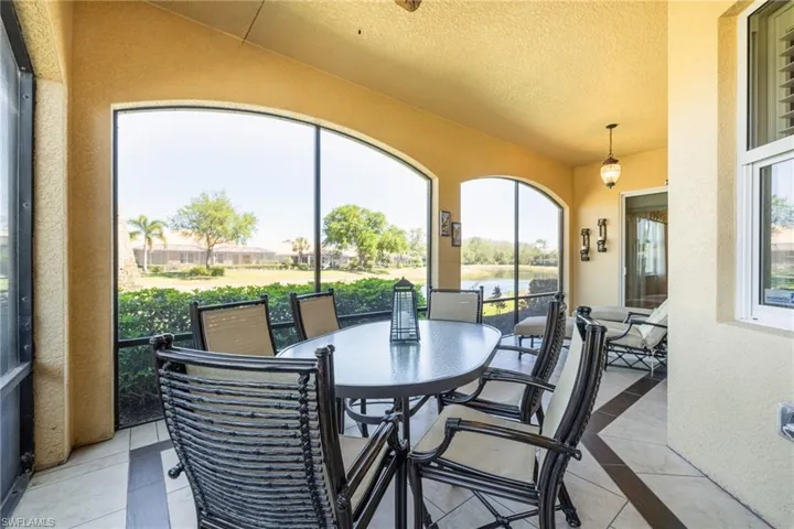 lanai with water views