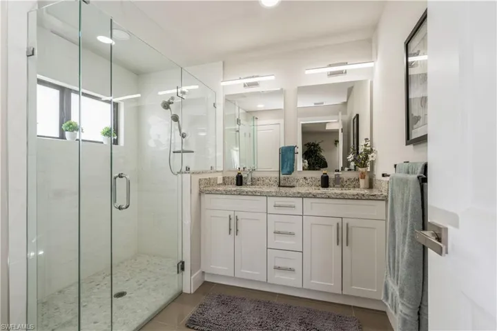 Dual Vanities, Spacious Shower