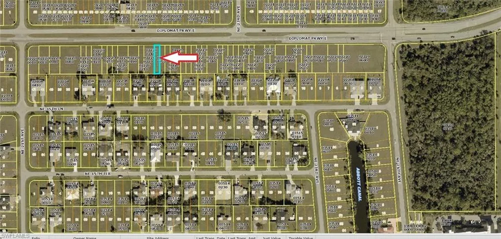parcel location identification from tax records