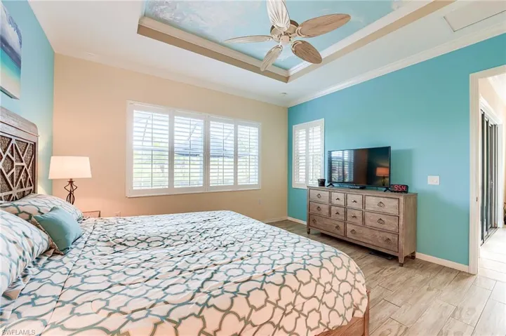 Custom tray ceiling with crown molding