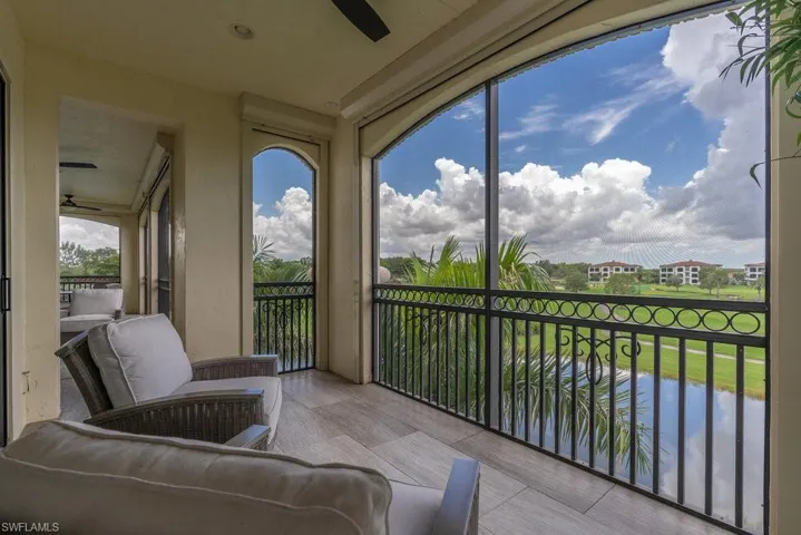 lanai balcony and view of master bedroom