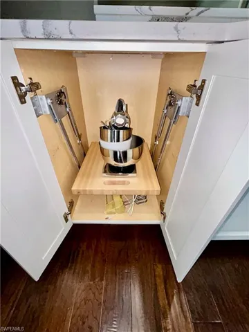 Cabinet with a Lift-Out Mixer for the serious Baker to enjoy!