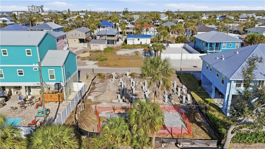 Aerial perspective of suburban area - Virtually Edited Image