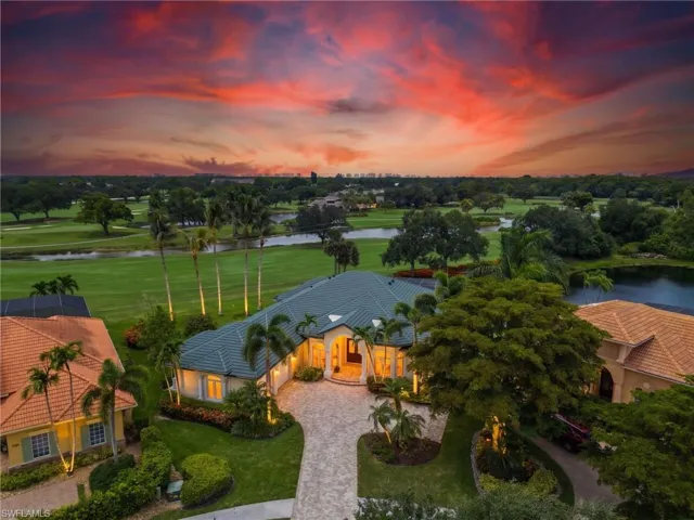 Premier setting amid sweeping golf course and tranquil lake views.