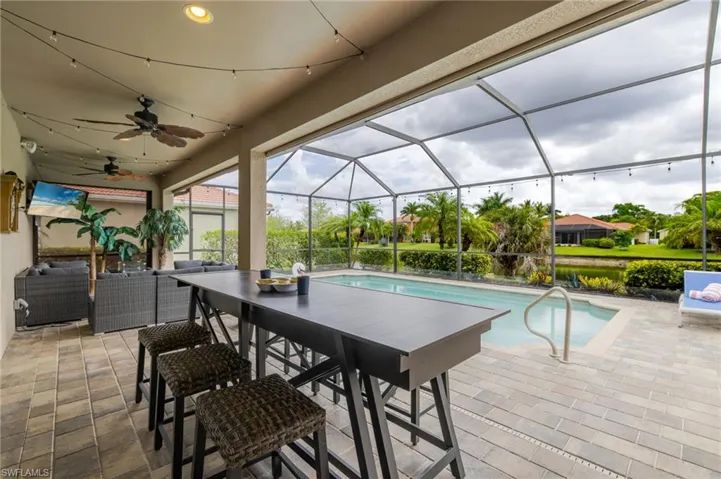 Patio Area Under Truss