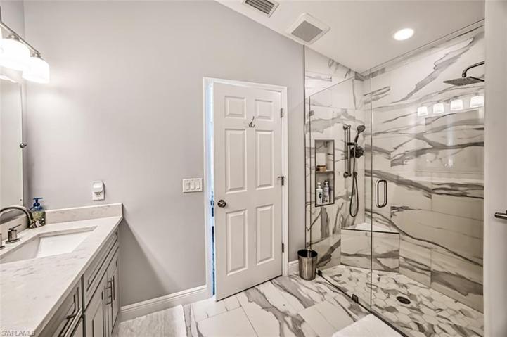 Primary bath with shower