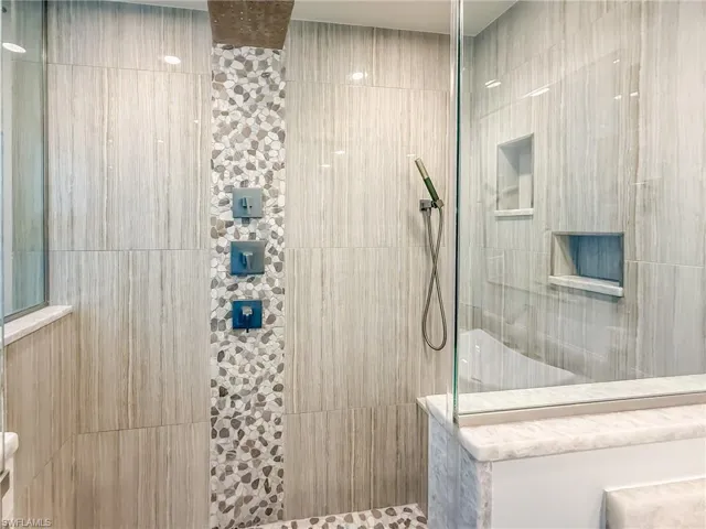 Bathroom with walk in shower