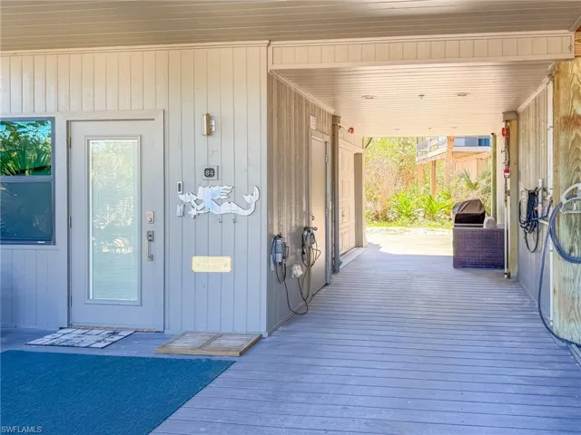 View of exterior entry