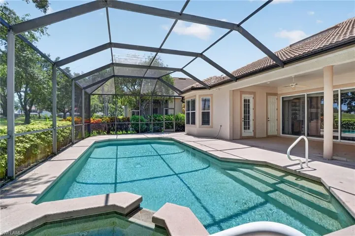 Southern exposure means year round sun on the pool.