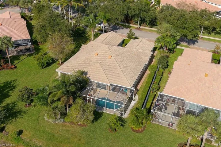 15339 Upwind Dr Bonita Springs FL 34135 - Aerial View showing pool and rear yard