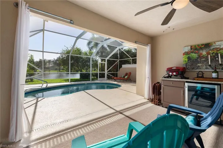 15339 Upwind Dr Bonita Springs FL 34135 - Lanai with permanent storm protection