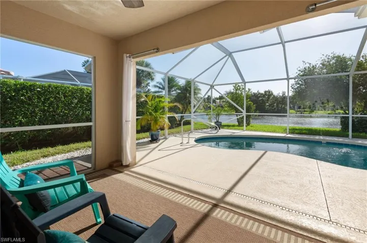 15339 Upwind Dr Bonita Springs FL 34135 - Incredibly long lake view from lanai and pool deck
